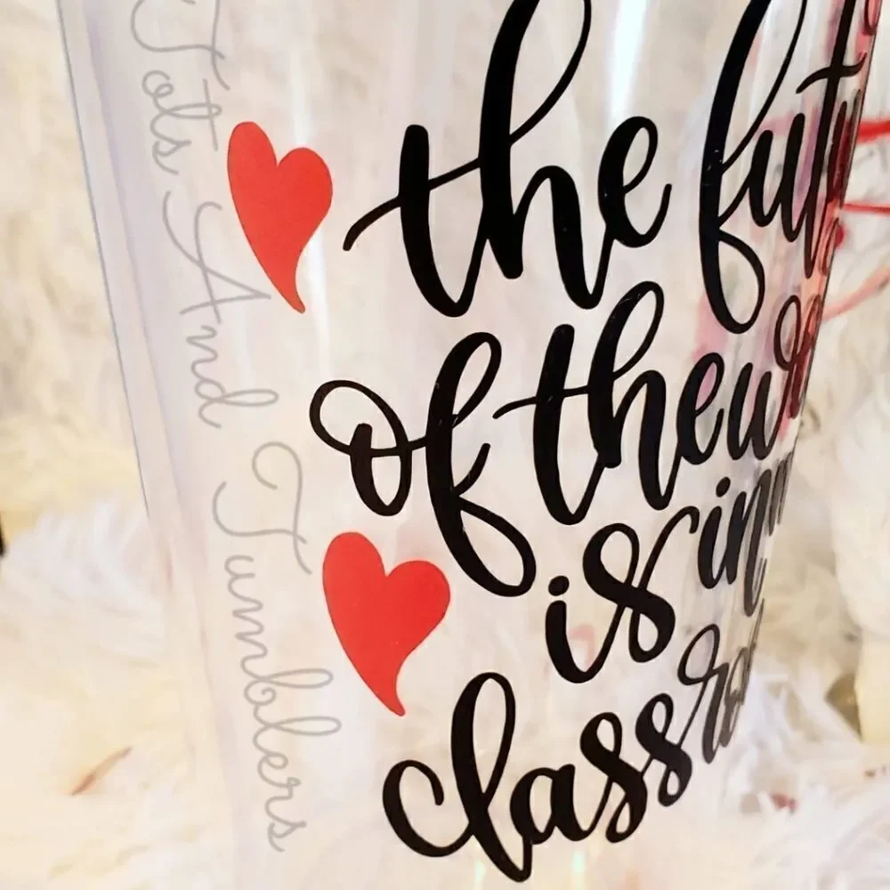 Teacher Appreciation Plastic Tumbler